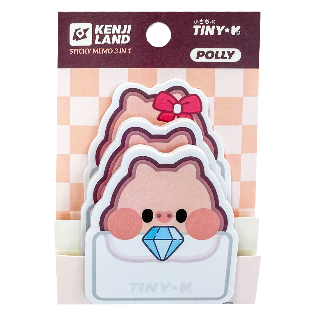 Yatomi 3-In-1 Sticky Memo Tiny-K Polly