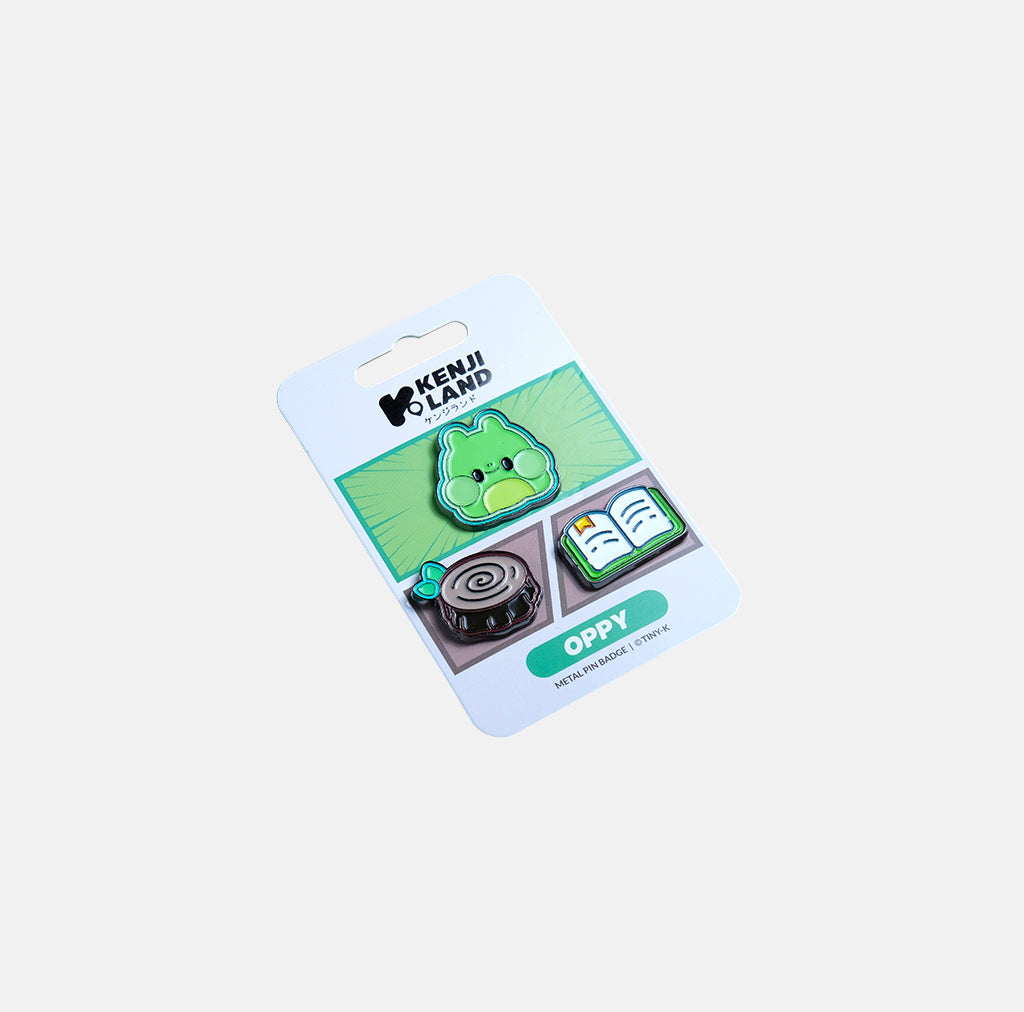 Metal Pin Badges 3pcs - Tiny-K Oppy