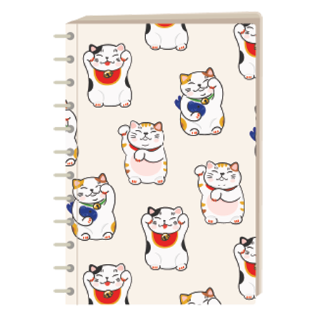 Ginza Ring Notebook Lucky Cat