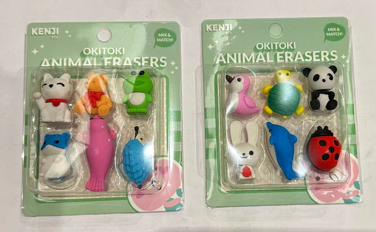 Okitoki Ruler Okitoki Animal Eraser Wildlife – KENJI
