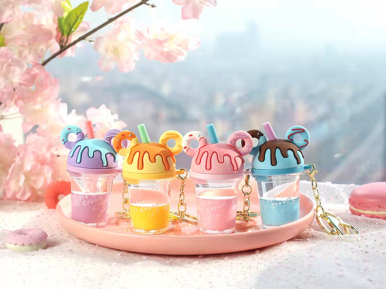 Mima Bubble Tea Sundae Keyring