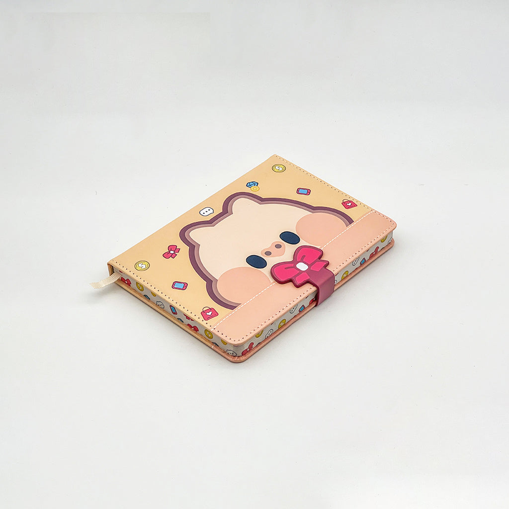Ginza Button Notebook Tiny-K Piglet Pink