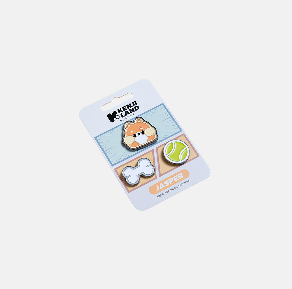 Metal Pin Badges 3pcs - Tiny-K Jasper