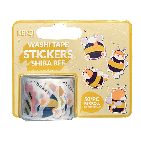 Washi Tape Stickers - Shiba Bee